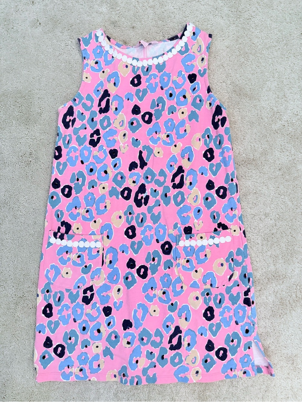 Lilly Pulitzer Hot Pink Leopard Sleeveless Shift Dress